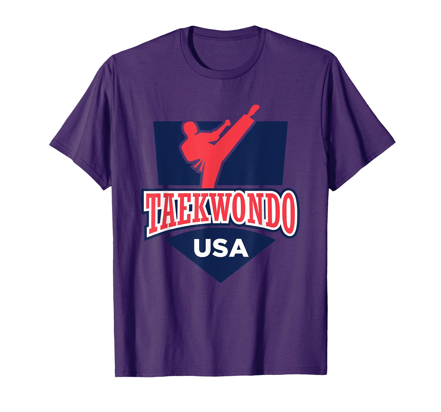 Taekwondo USA Support the Team Shirt USA Flag Fighting Women Kids Men T-Shirt