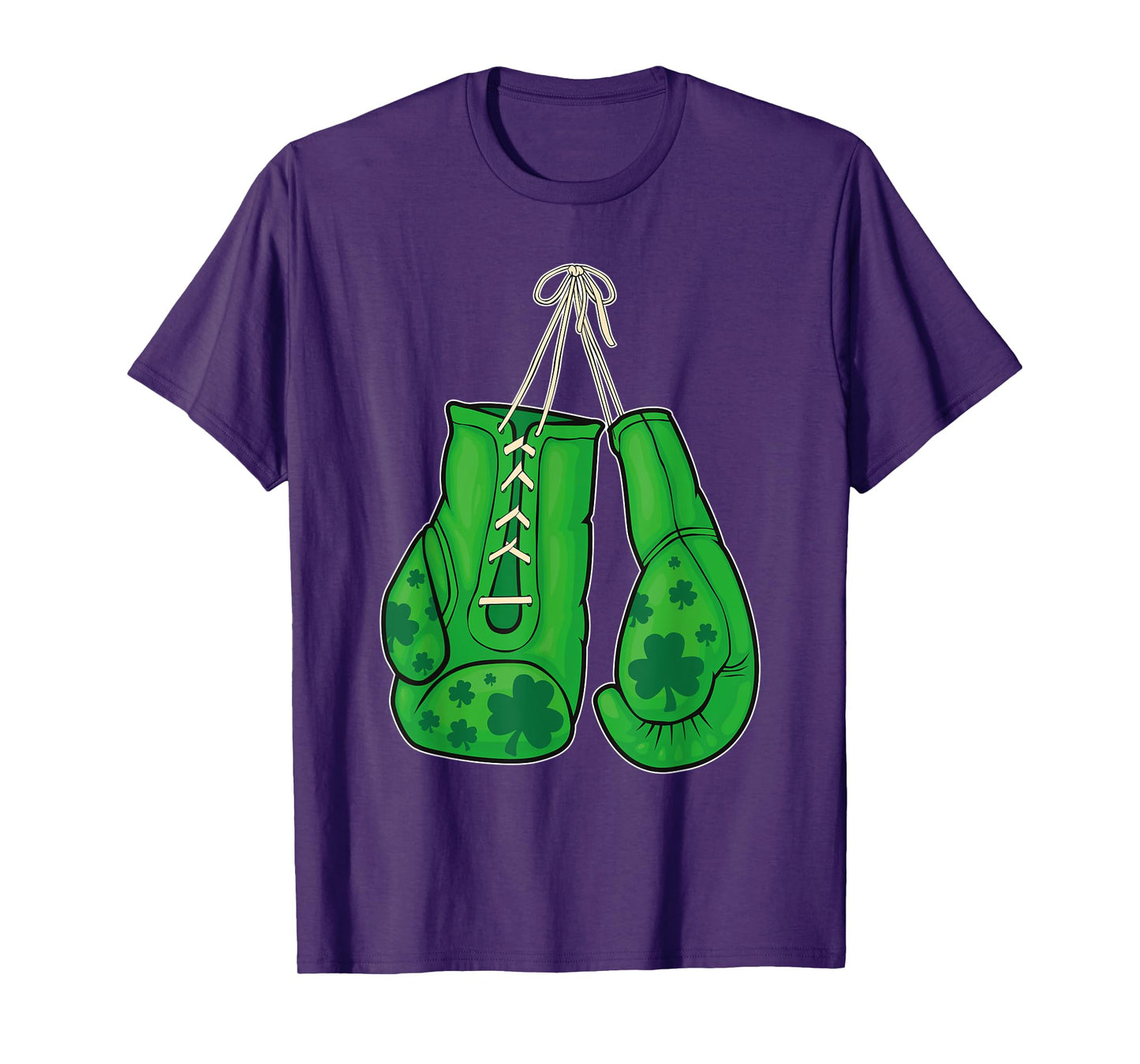 St Patricks Day Boxing Gloves Green Lucky Shamrock T-Shirt