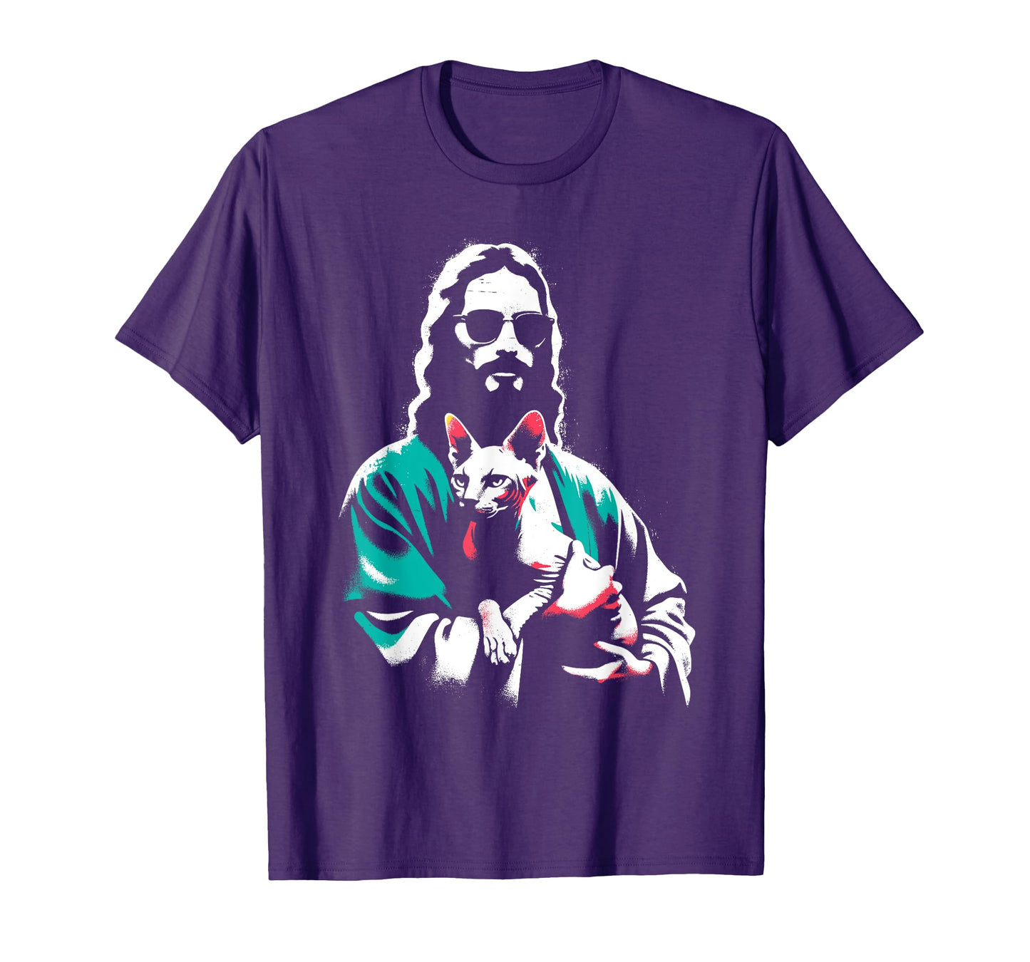 Jesus Sphynx Cat - Funny Christian Religious Sphynx Lover T-Shirt for Men Women Kids