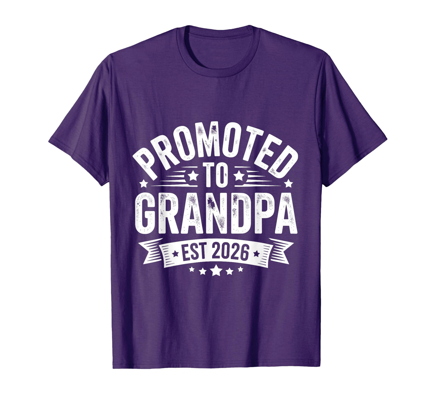 Promoted to Grandpa Est 2026 Grandparents Baby Announcement T-Shirt