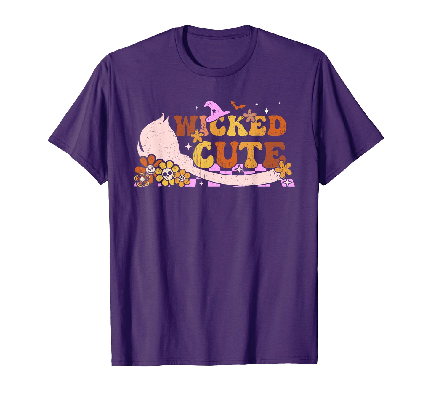 Wicked Cute Halloween Witch Retro Style T-Shirt