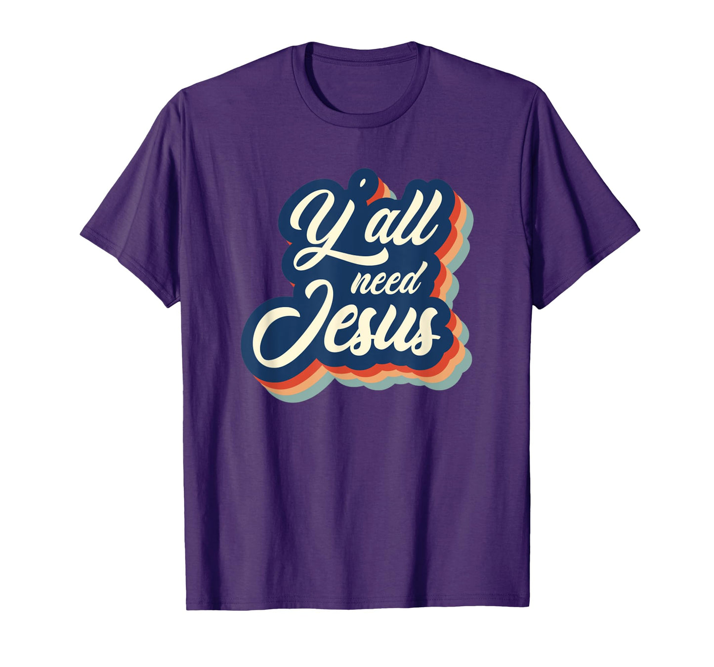 Vintage Y'all Need Jesus Retro Jesus T-Shirt
