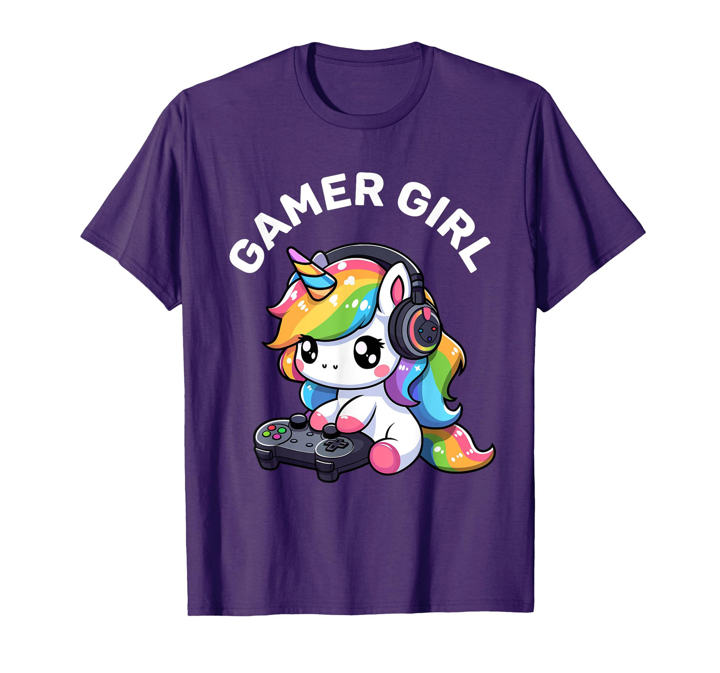 Gamer Girl Unicorn Gaming Cute Video Game Women Girls T-Shirt