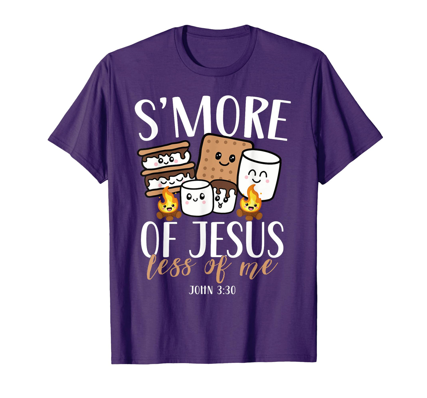Smore Of Jesus Less Of Me Christian Camper Camping Lover T-Shirt