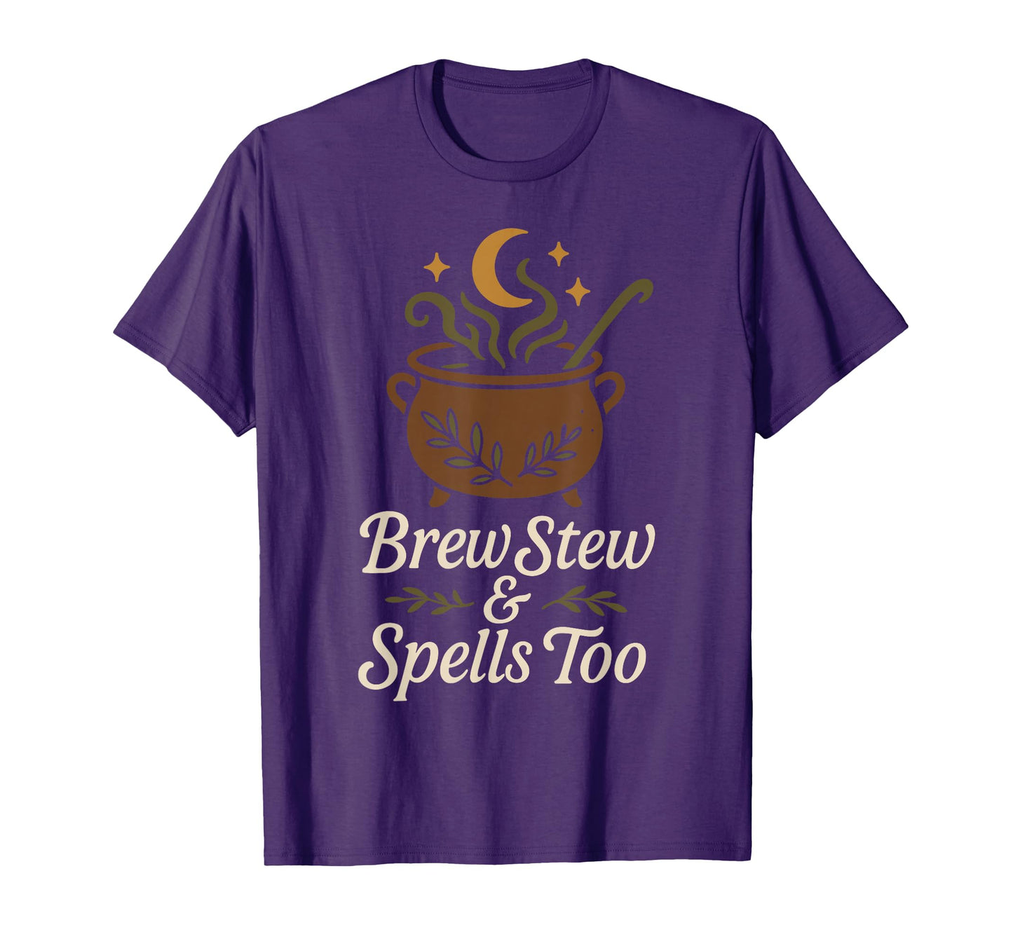 Kitchen Witch Herbs Magic Moonlight Cooking Pagan Vibes T-Shirt