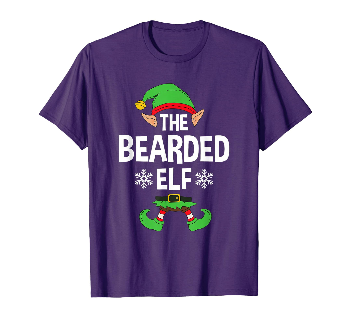 The Bearded Elf Party Family Group Matching X-Mas Beard T-Shirt