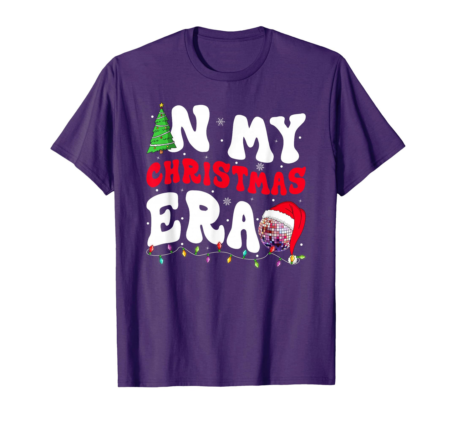 in My Christmas Era Winter Season Groovy Xmas Holiday T-Shirt