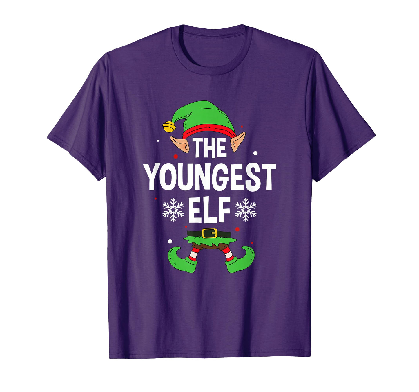 The Youngest Elf Party Family Group Matching X-Mas Saying T-Shirt