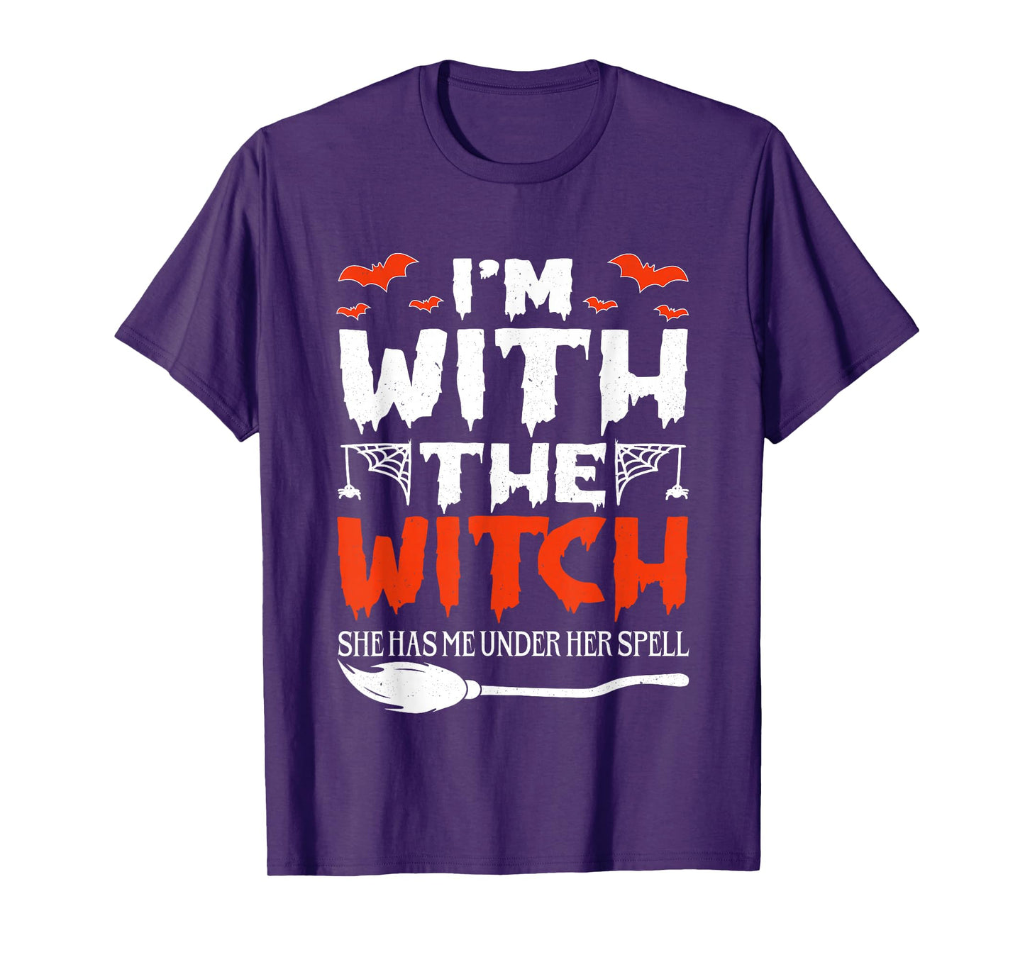 Halloween I'm with The Witch She Has Me Under Her Spell T-Shirt