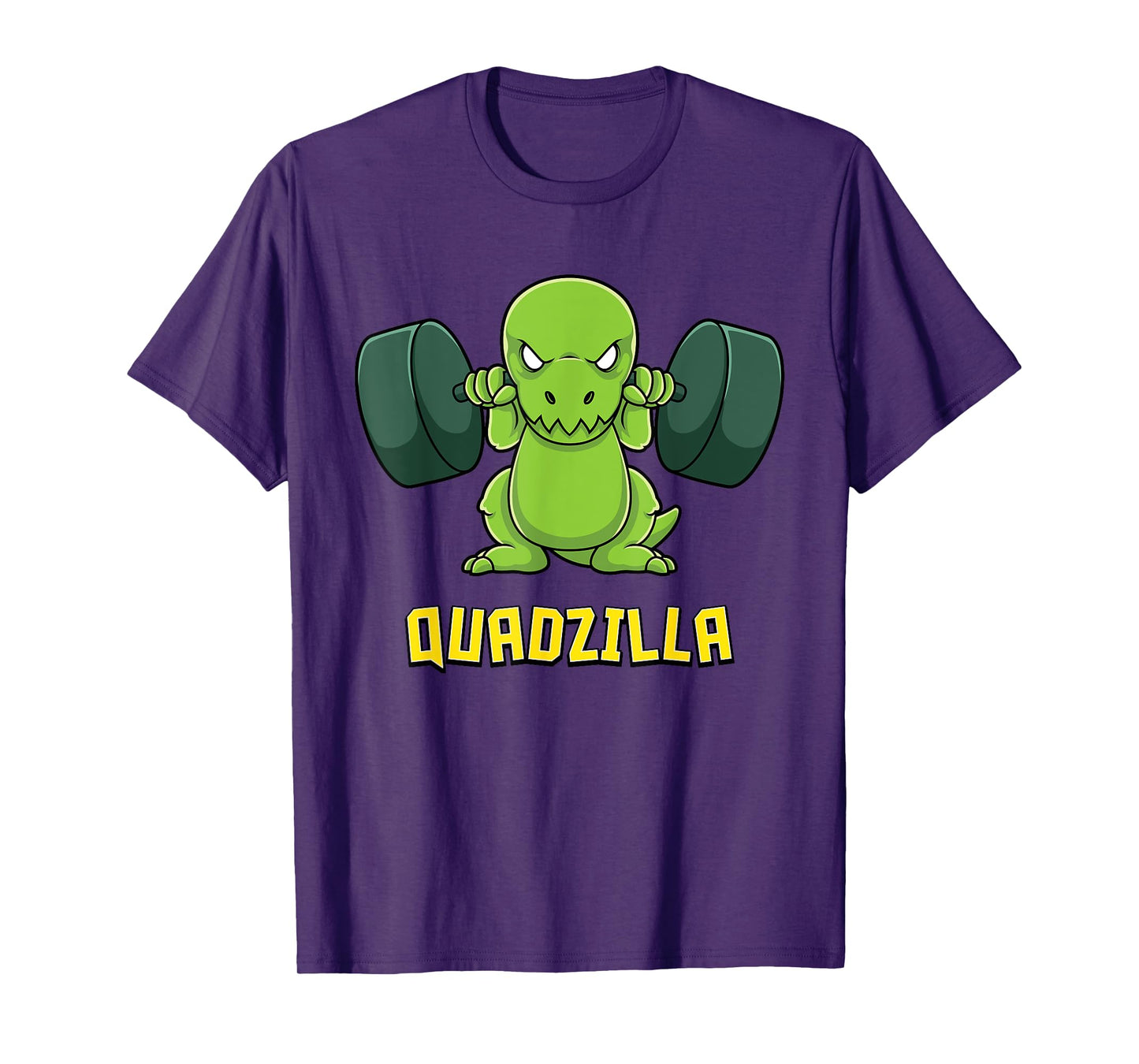 Muscle Dinosaur Gym Workout Quadzilla Quad Leg T-Shirt