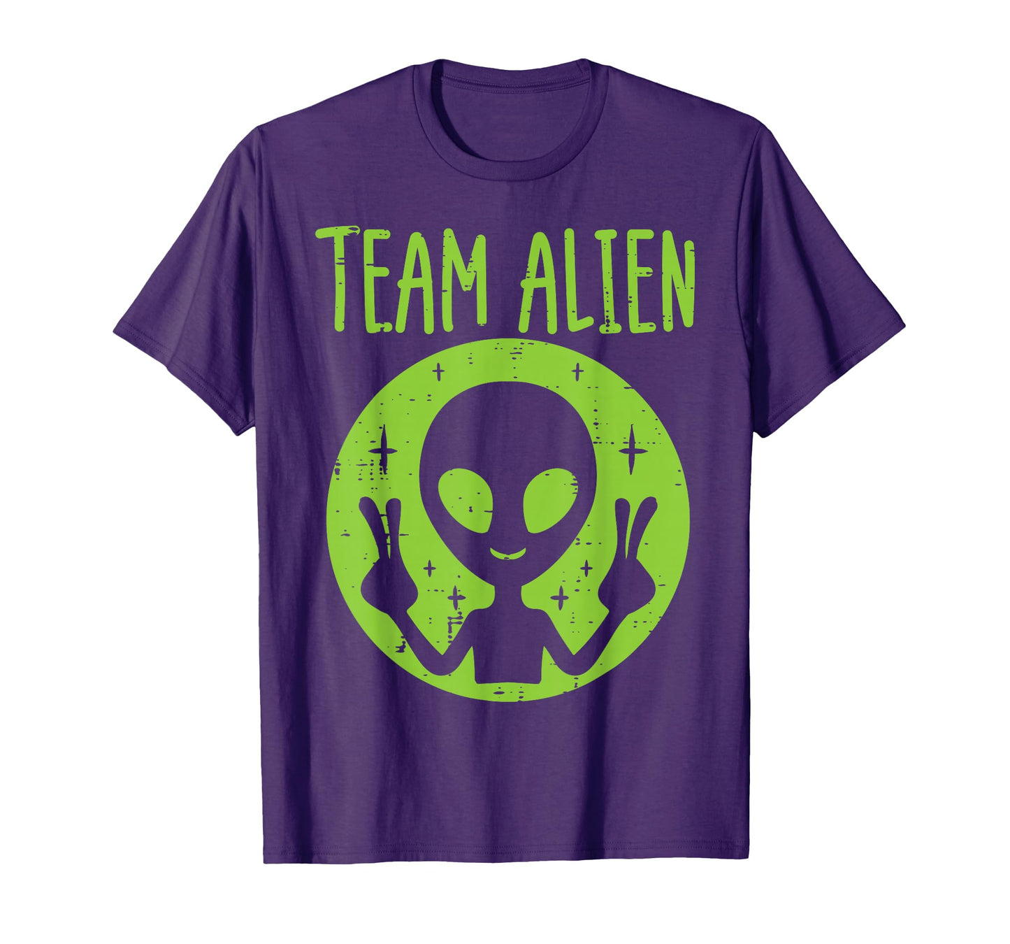 Team Alien Peace Funny Ufo Space Women Kid Youth Toddler Men T-Shirt