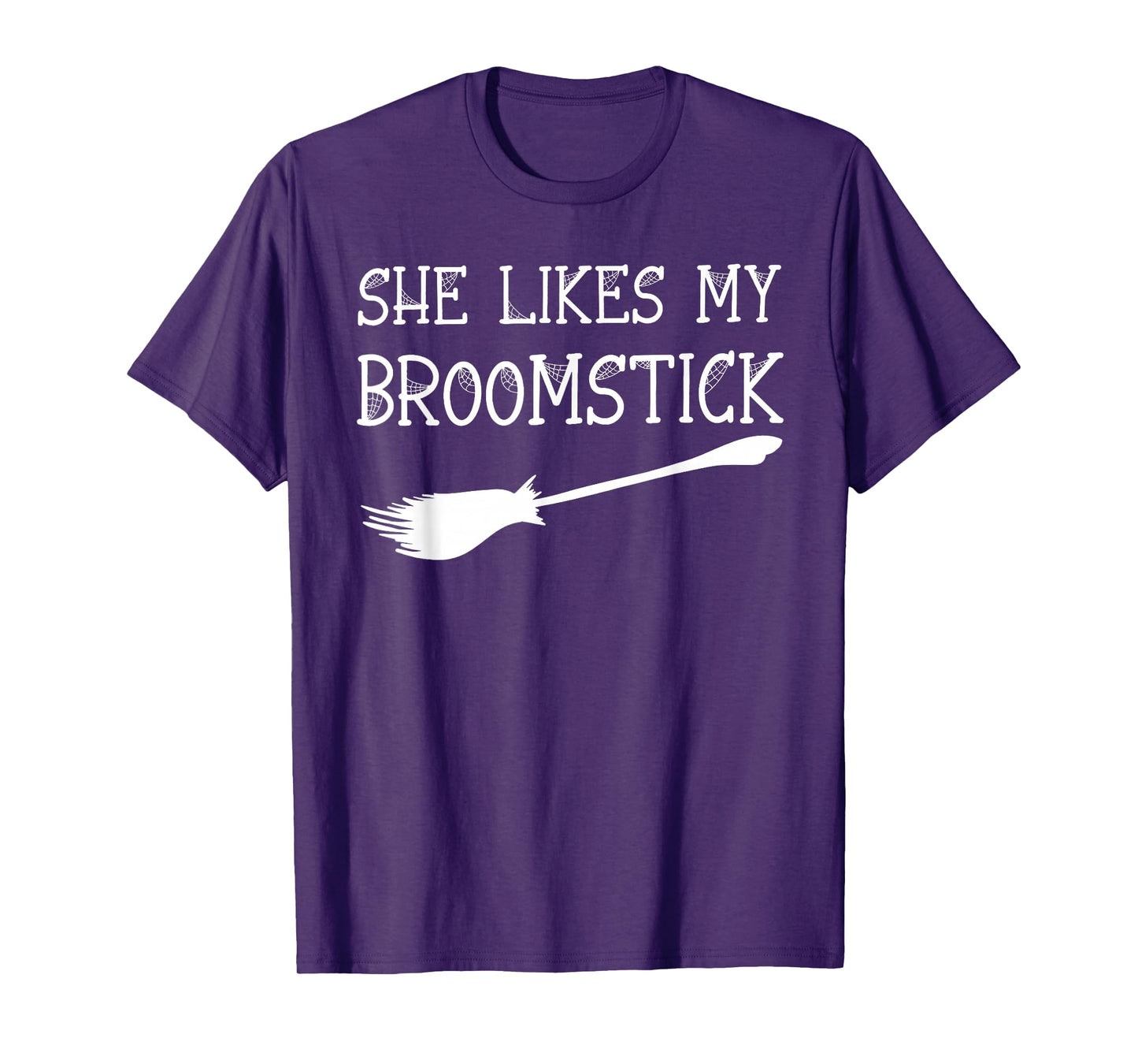 I Love Her Pumpkins I Love His Broomstick Halloween Couples T-Shirt