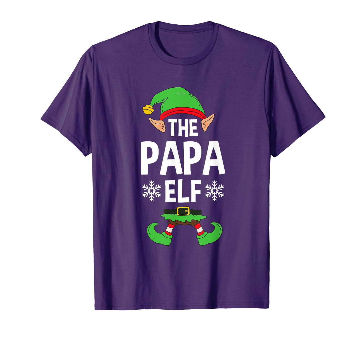 The Papa Elf Party Family Group Matching Dad X-Mas Father T-Shirt