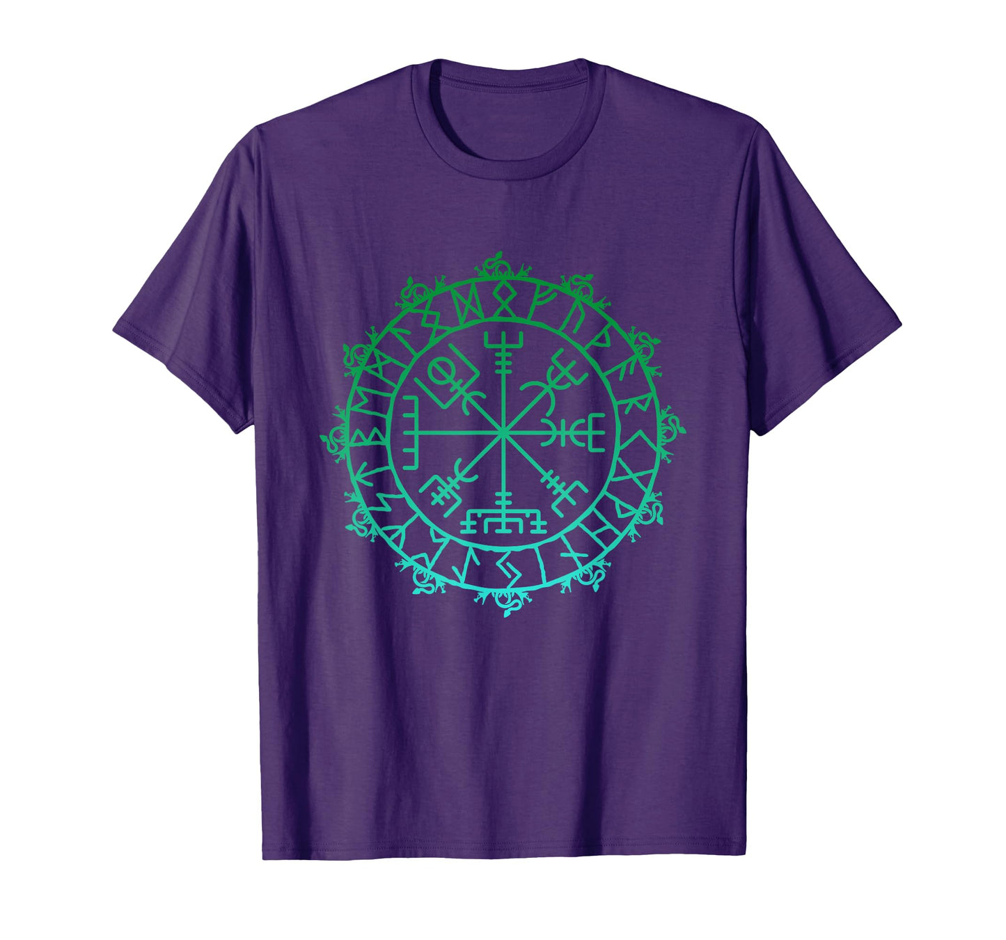 Nordic Symbol Vegvisir Viking Symbol Celtic Rune T-Shirt