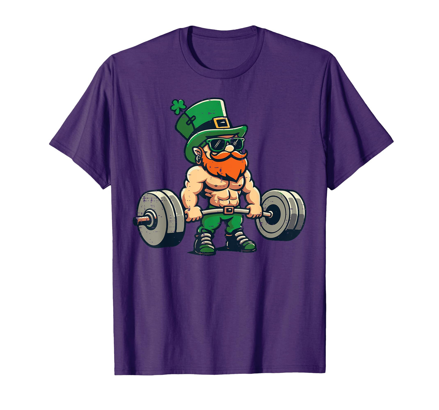 St Patricks Day Workout Deadlift Saint Pattys Gym Men Women T-Shirt