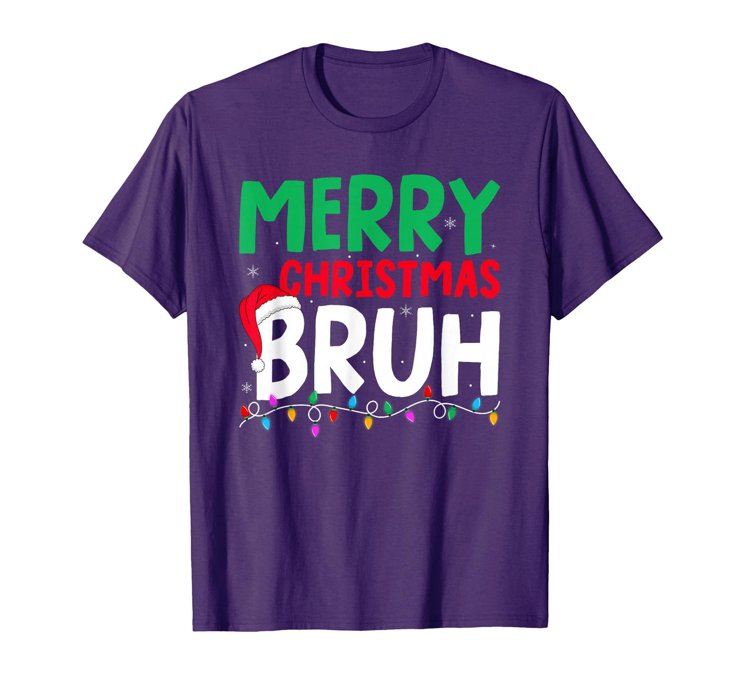 Merry Christmas Bruh Santa Xmas Family Teens Boys Christmas T-Shirt