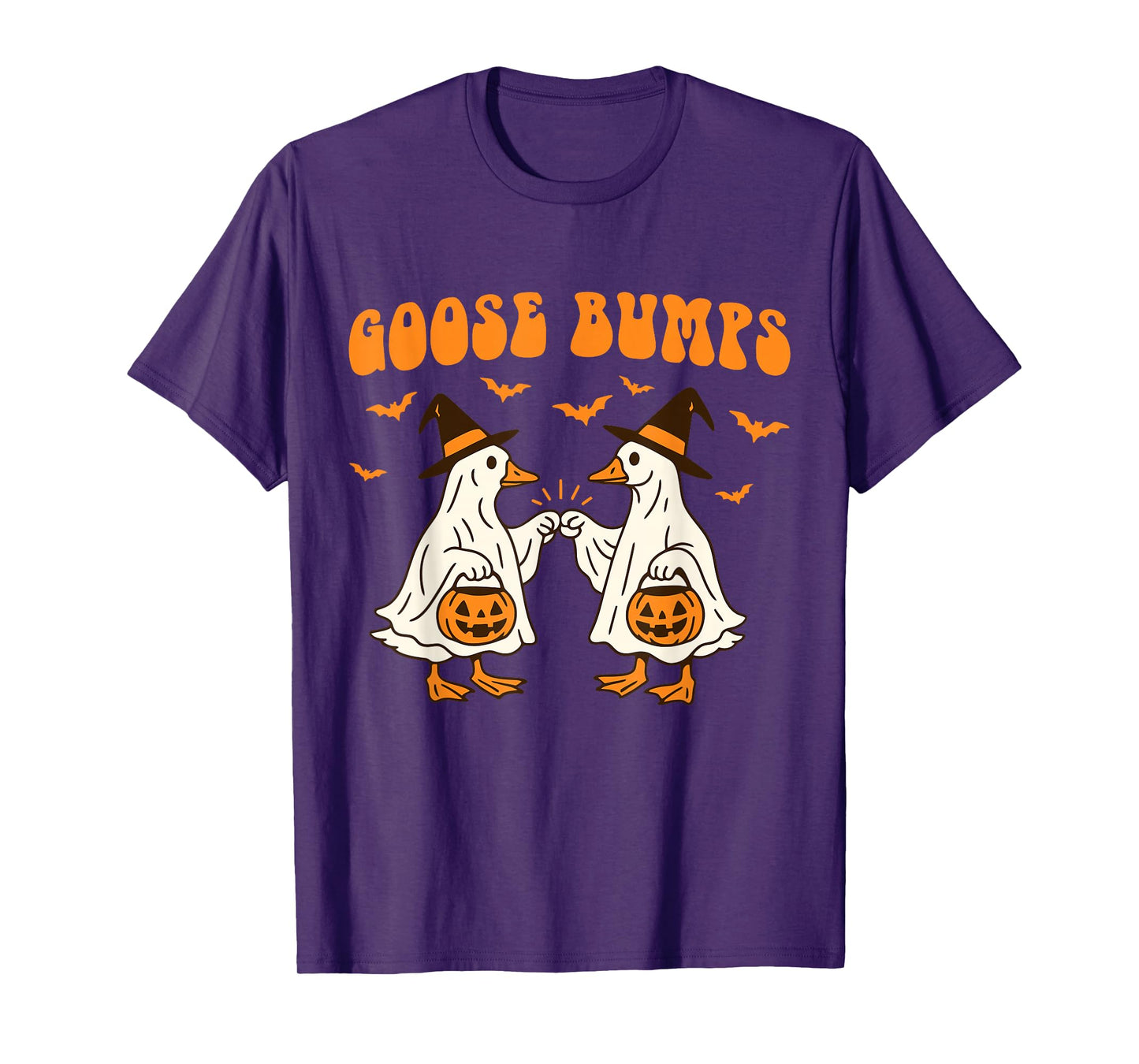 Goose Bumps Funny Halloween Ghost Witch Costume T-Shirt