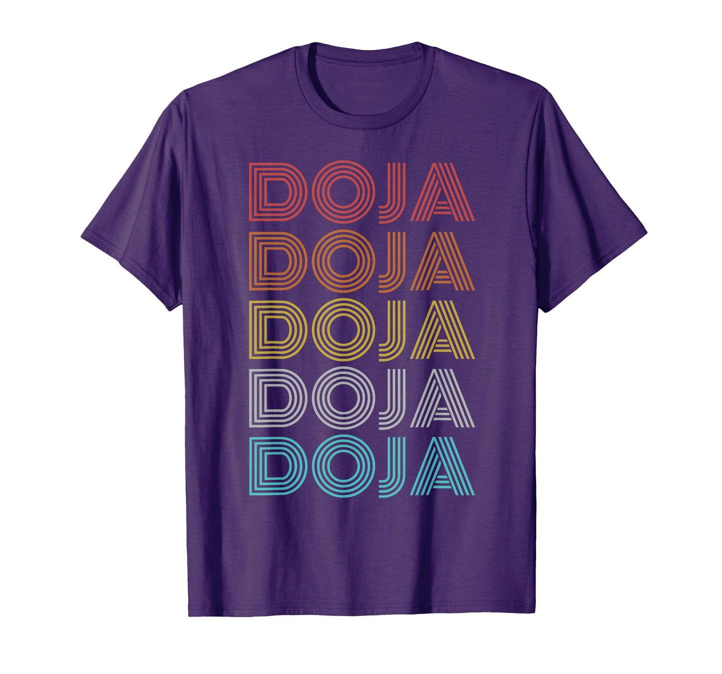 Doja Shirt Vintage Retro Apparel Unisex-Adult Retro T-Shirt Black Small Short Sleeve T-Shirt