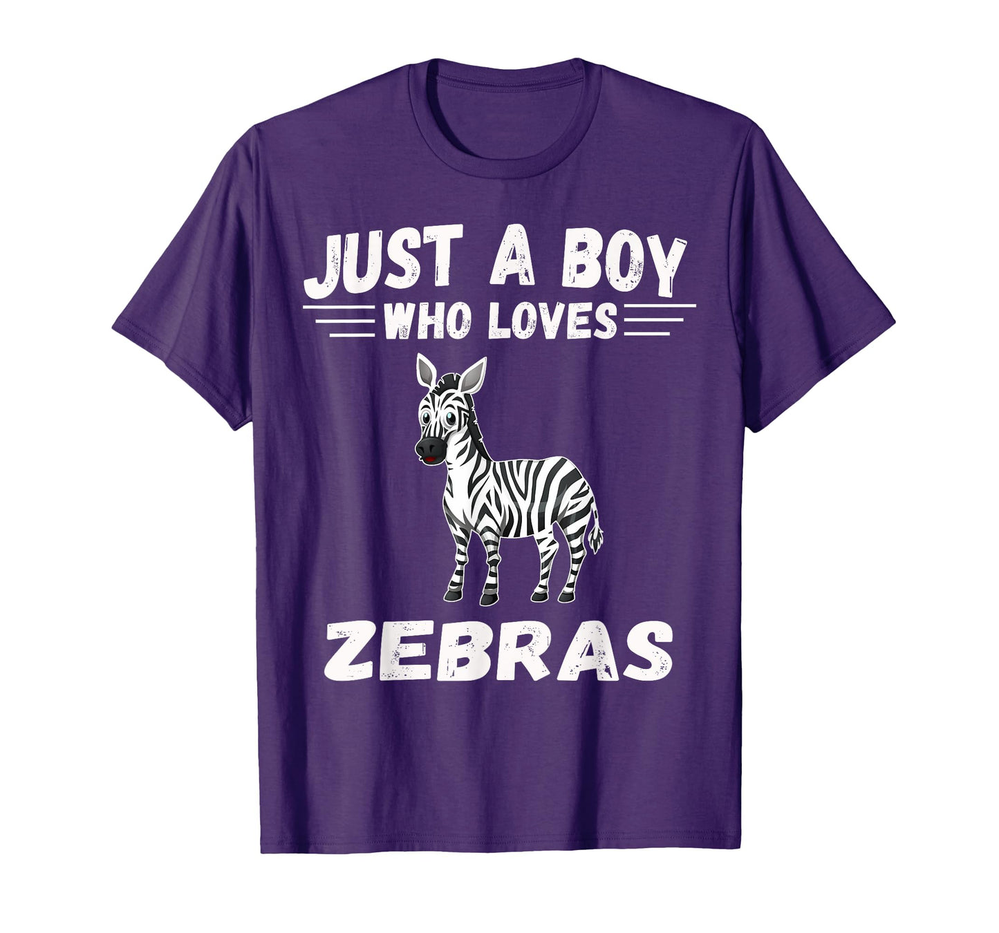 Just A Boy Who Loves Zebras shirt Gifts Zebra Lover T-Shirt