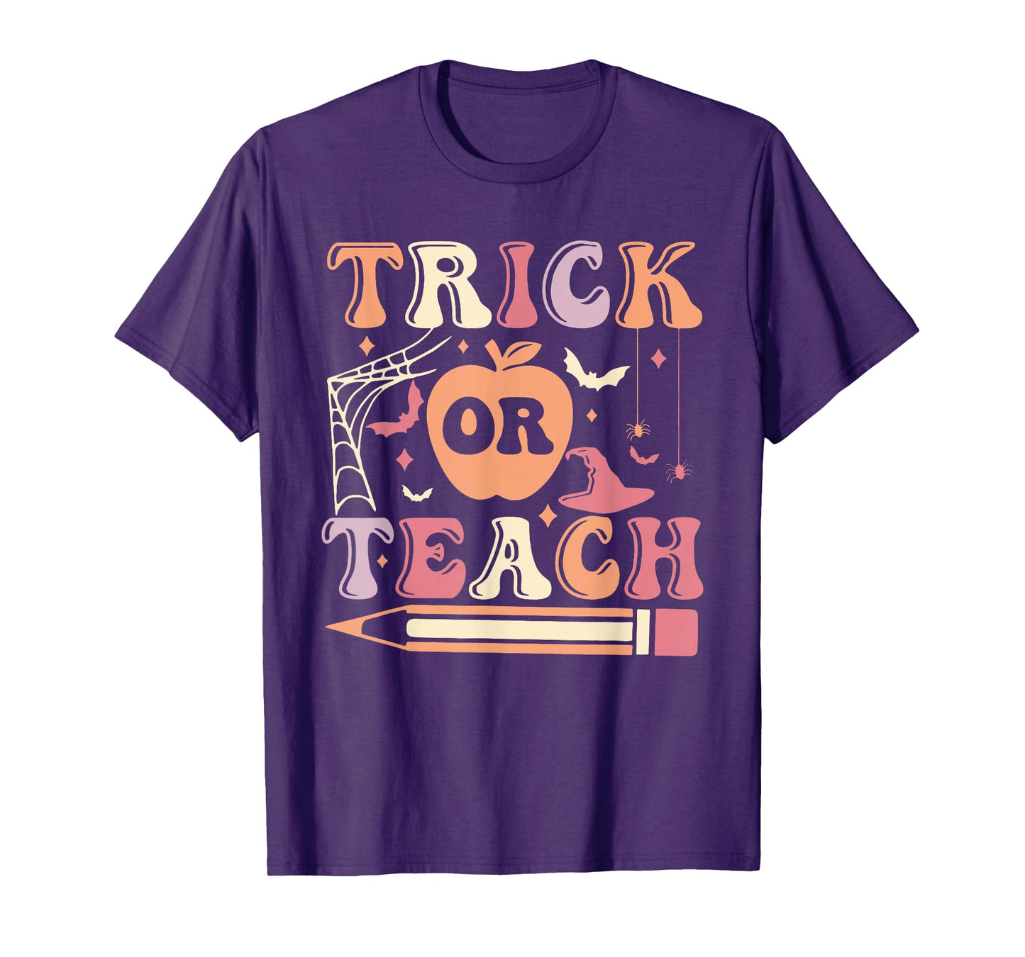 Trick or Teach Teacher Halloween T-Shirt