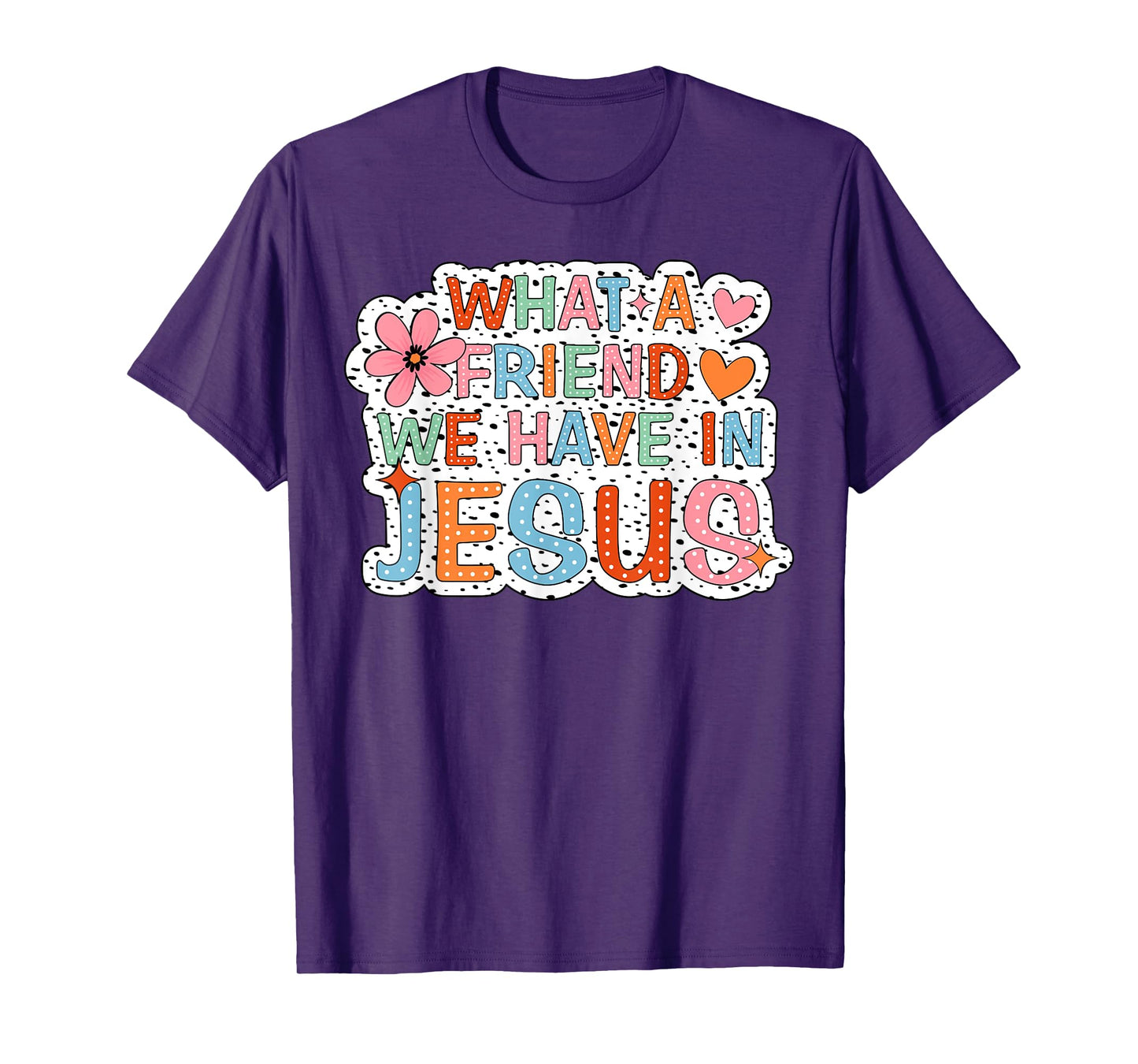 What A Friend We Have In Jesus Groovy Leopard T-Shirt