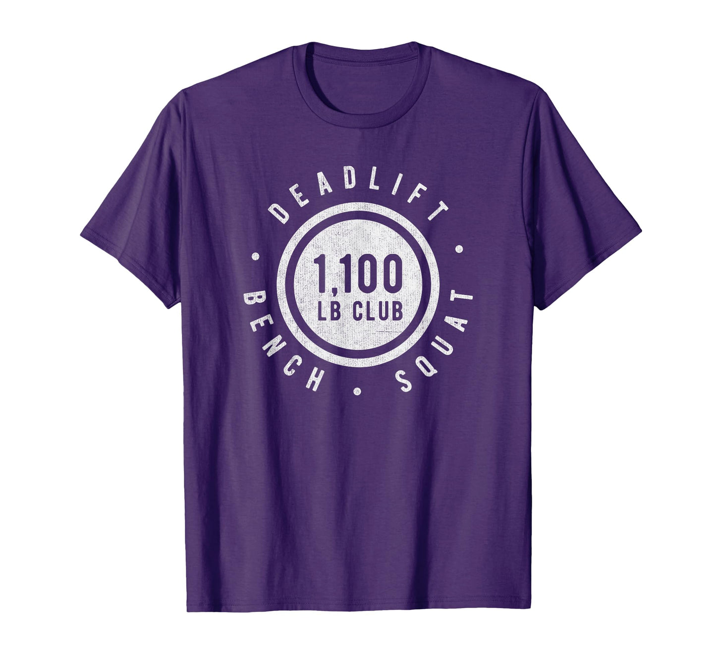 1,100lb Club Powerlifting Gym Elite Strength Workout Novelty T-Shirt