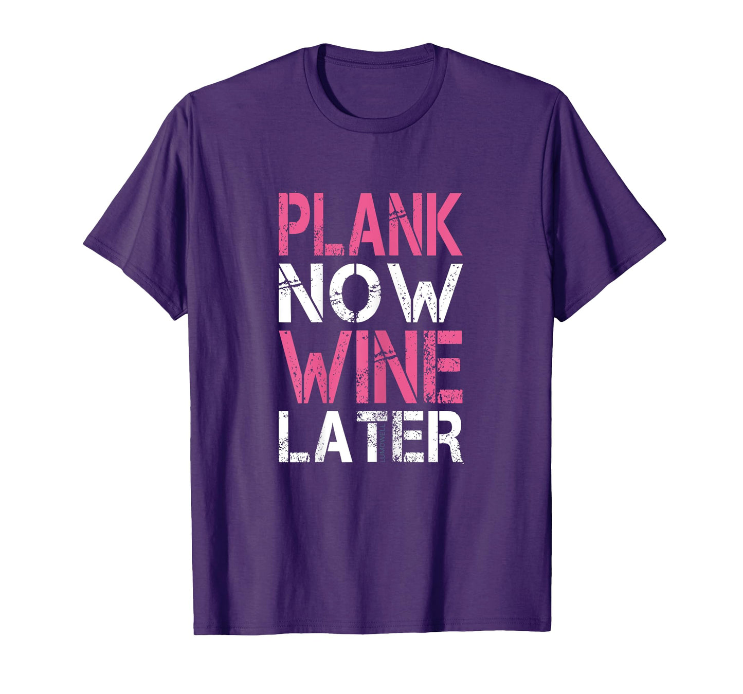 Plank Now Wine Later Shirt - Funny Gym T Shirt