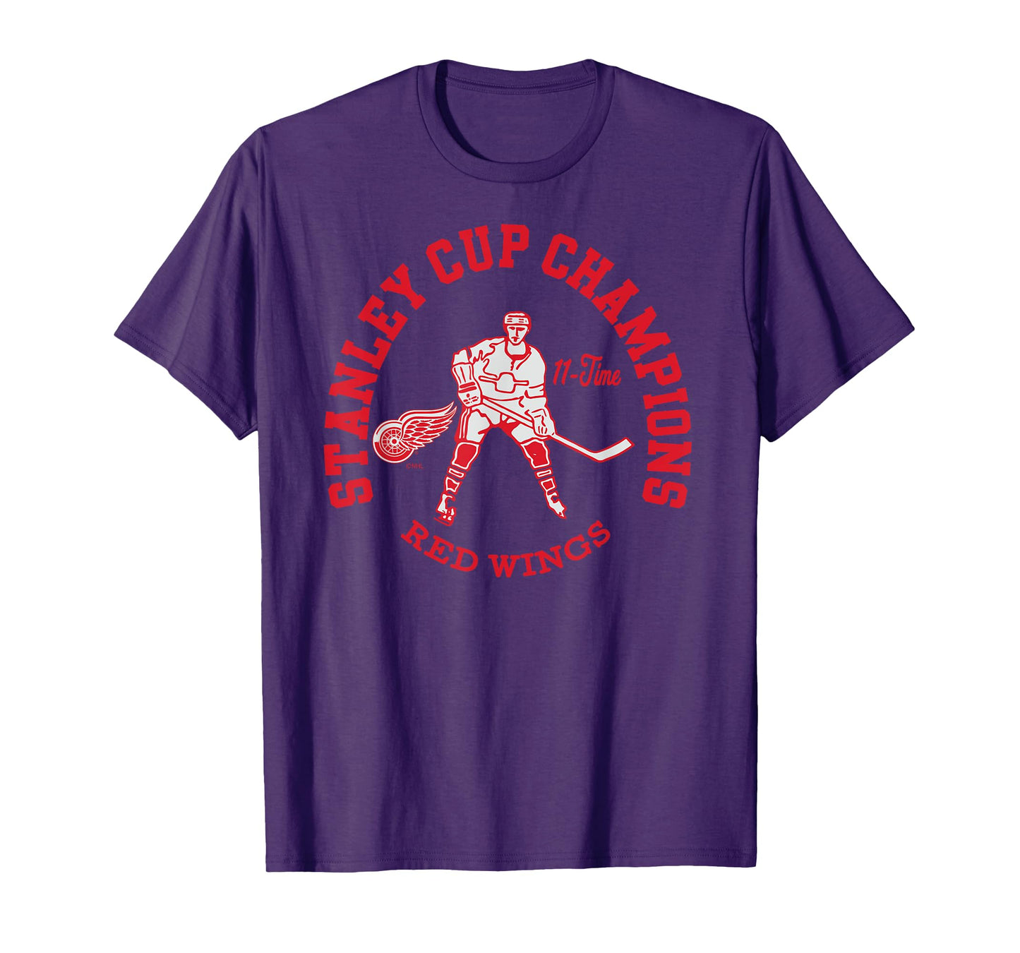 Detroit Red Wings Stanley Cup Champions 11-Time T-Shirt