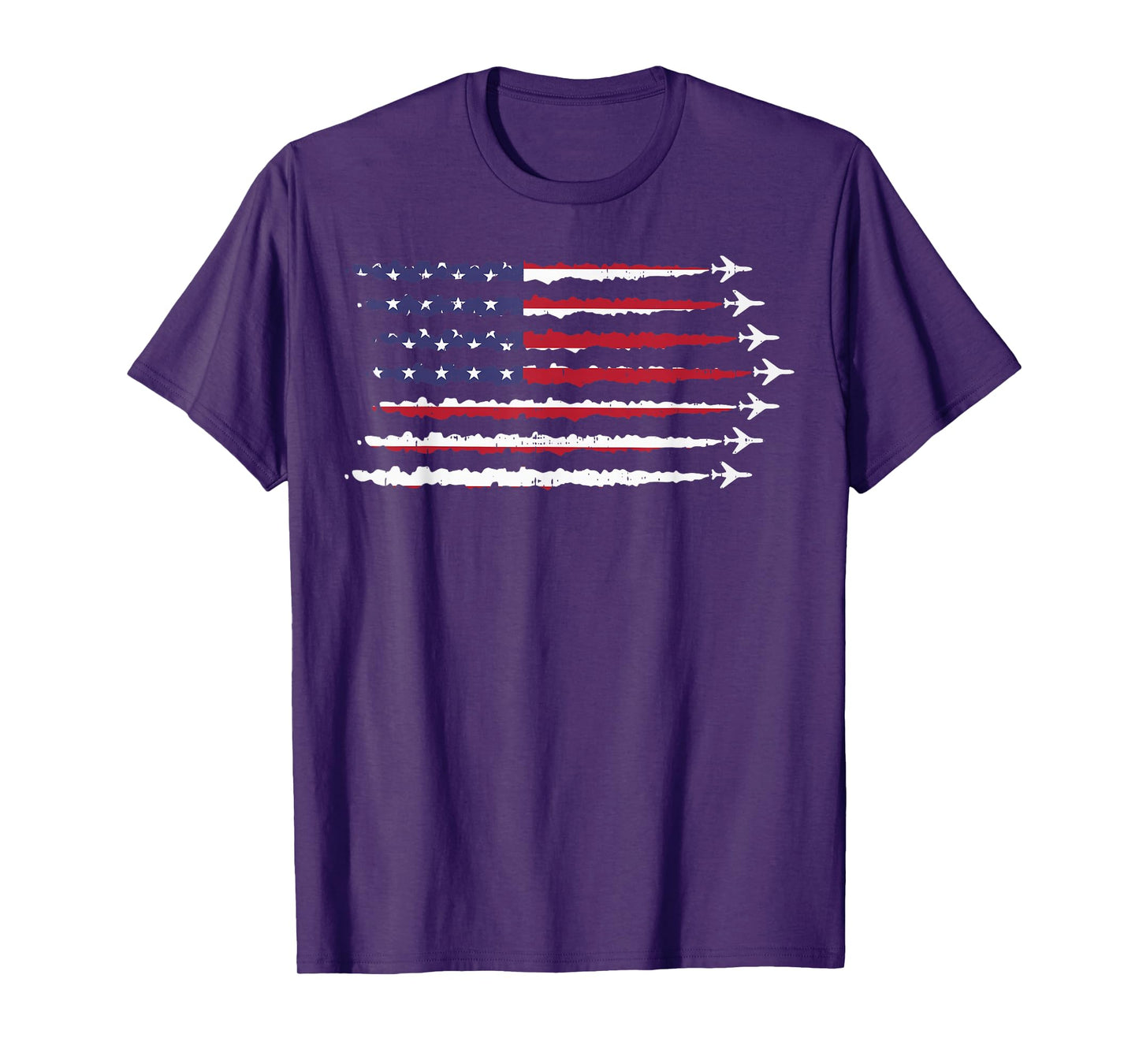 4th Of July America USA Flag Jets Patriotic Men Women Kids T-Shirt