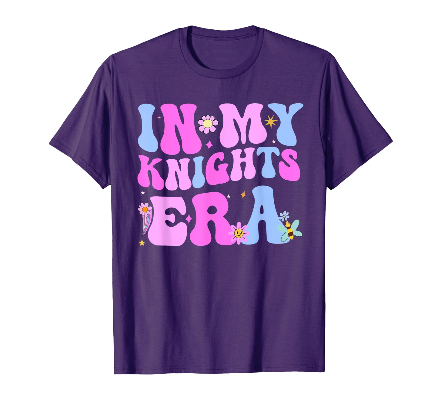 In My Knights Era Back to School Spirit Game Retro Groovy T-Shirt