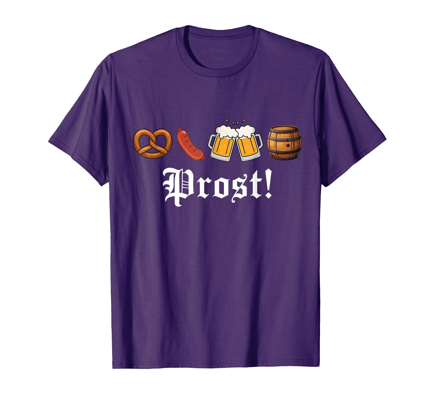Prost Oktoberfest Drinking Vintage German Humor Men Women T-Shirt