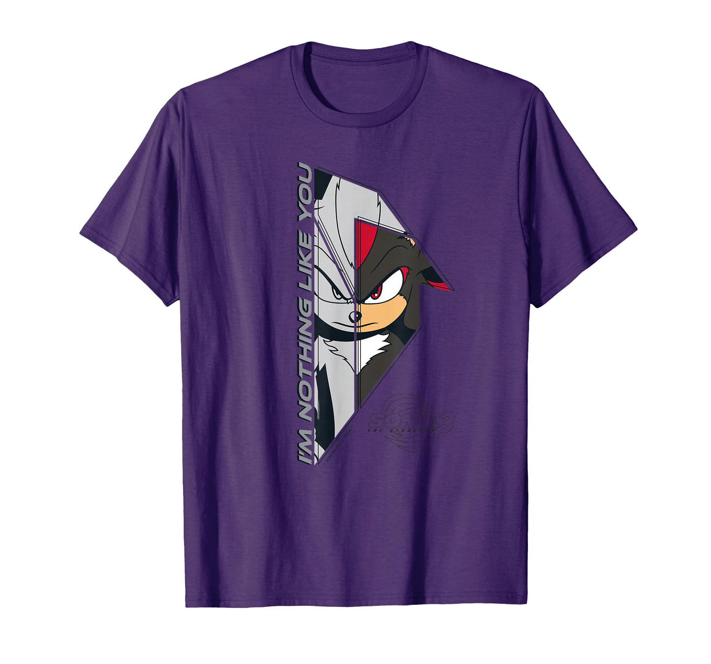Sonic the Hedgehog 3 - Shadow "I'm Nothing Like You" T-Shirt