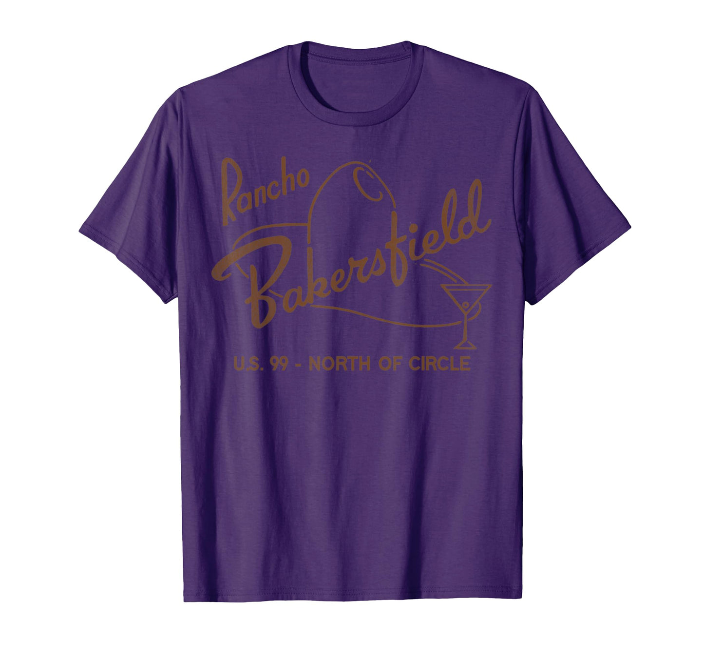 Vintage Rancho Bakersfield Retro Defunct Motel California T-Shirt