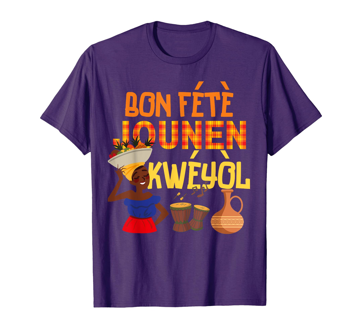Bon Fete Kweyol St. Lucia Dominica Creole day outfit T-Shirt
