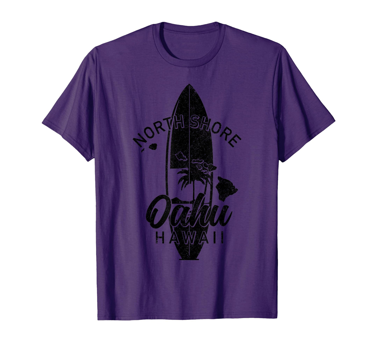 North Shore Oahu Hawaii Surf Board Surfing Surfer Hawaiian T-Shirt