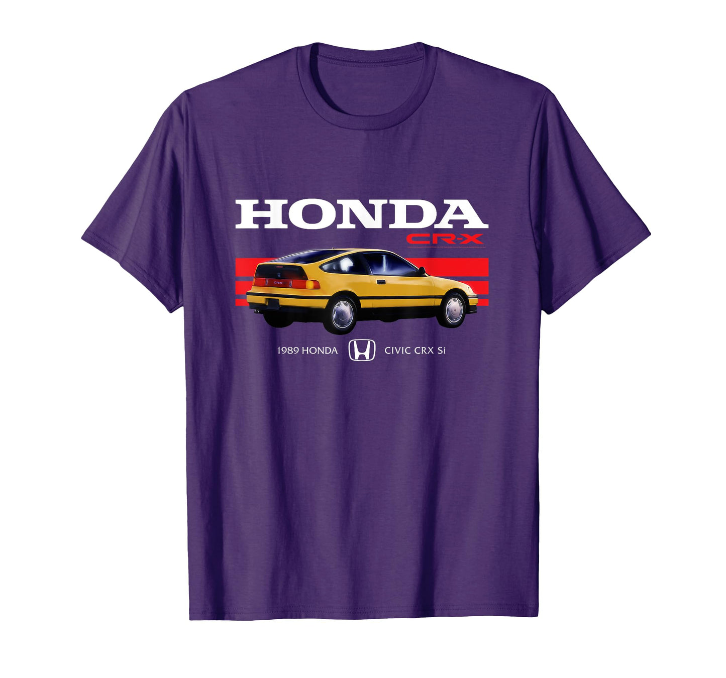 Honda CR-X 1989 Racing Stripe Retro Civic T-Shirt