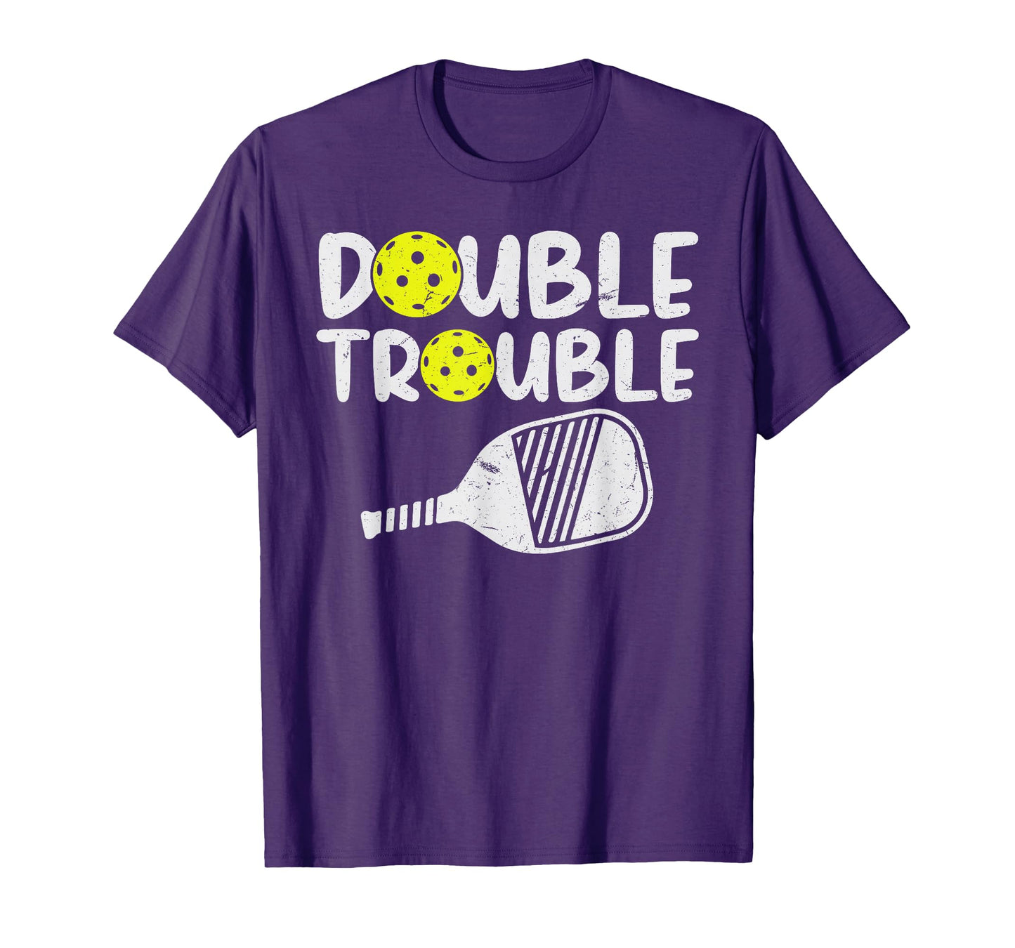 Double Pickleball Trouble Pickleball Men Women Pickleball T-Shirt