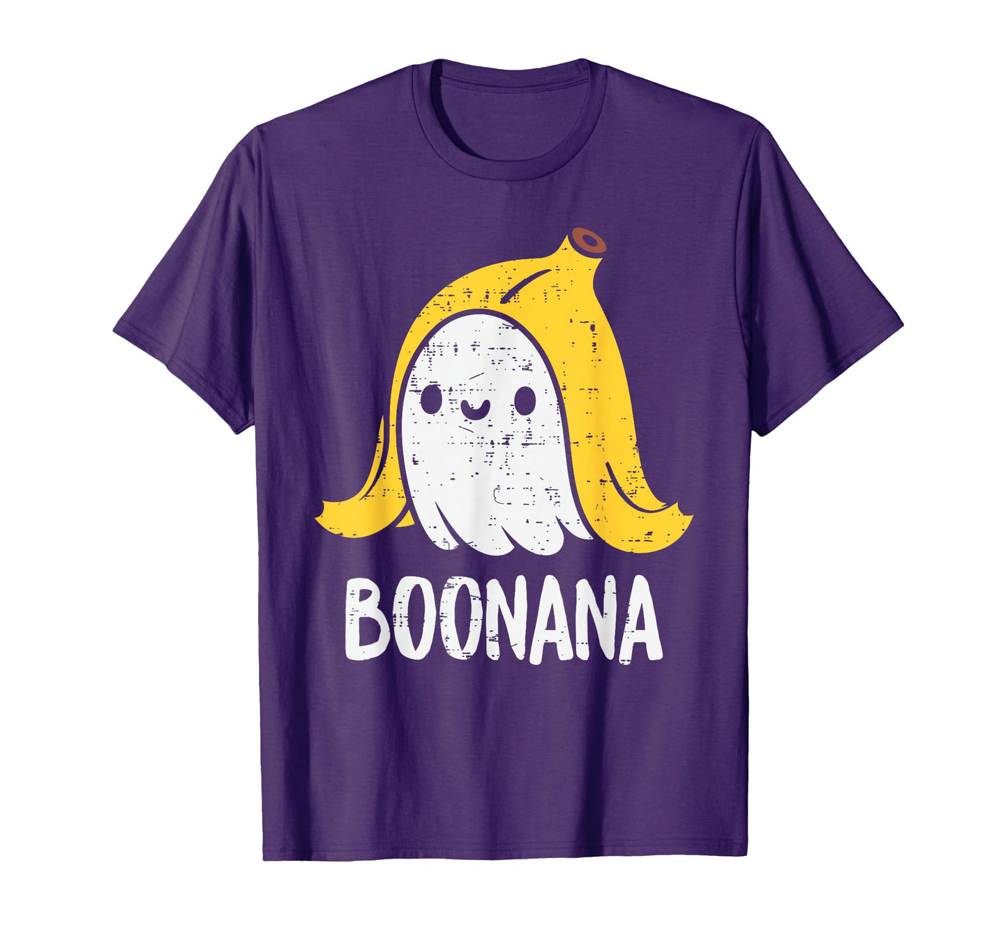 Cute Ghost Banana Halloween Costume Funny Kids Women Boonana T-Shirt