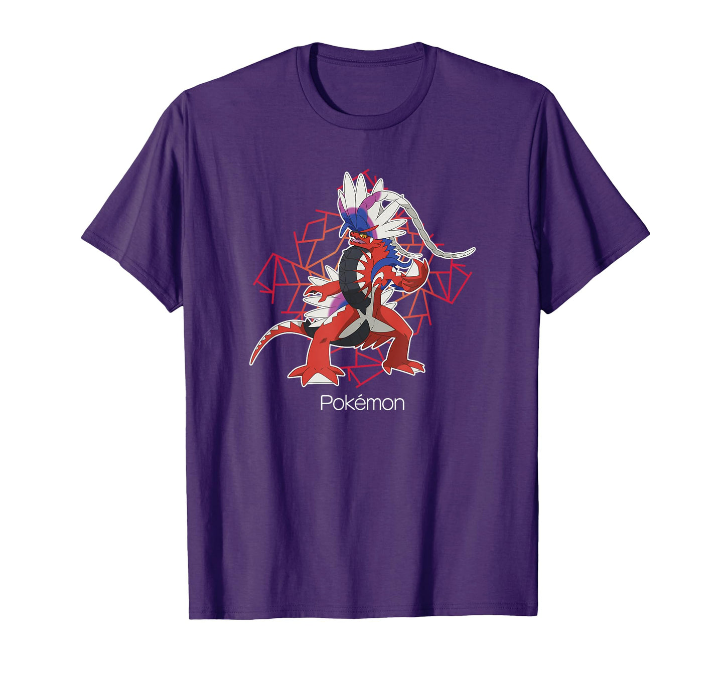 Pokémon Koraidon Legendary Geometric Background Portrait T-Shirt