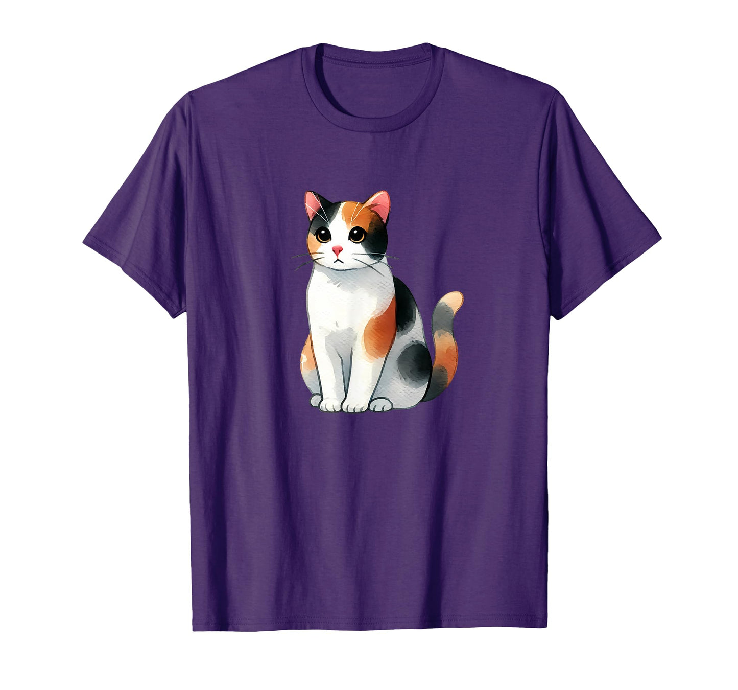 Cute Calico Cat T-Shirt for Men Women Kids