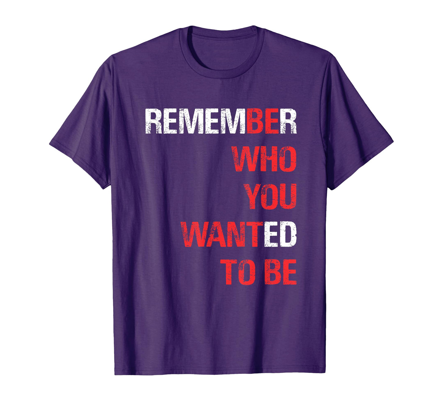 REMEMBER WHO YOU WANTED TO BE T-Shirt T-Shirt
