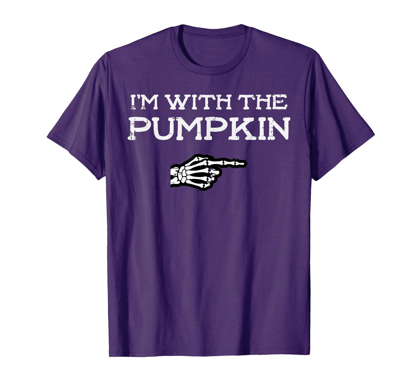 Halloween Match Im with Pumpkin Couple Costume Men Women Kid T-Shirt