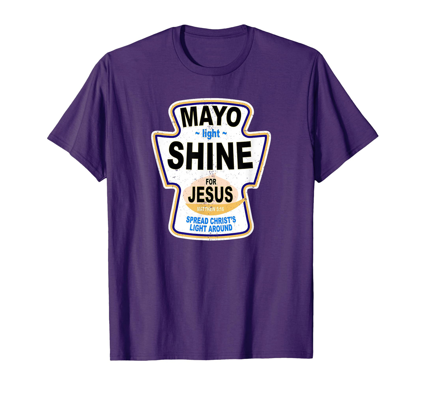 Grunge Christian Mayo Light Shine Jesus T-Shirt