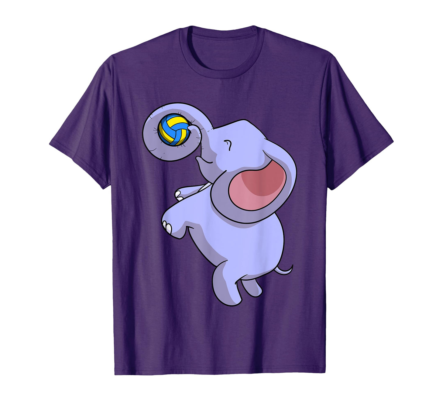 Funny Elephant Playing Volleyball Player Ball Game Outfit T-Shirt