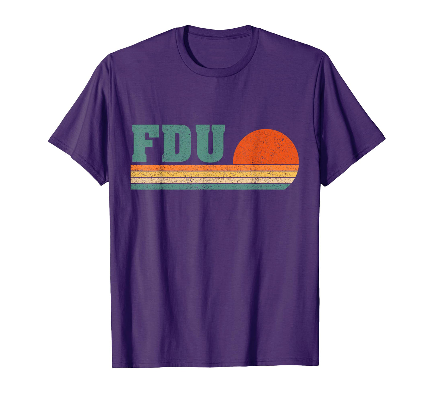 Vintage University 1980s 80s Style FDU Logo Men Women T-Shirt
