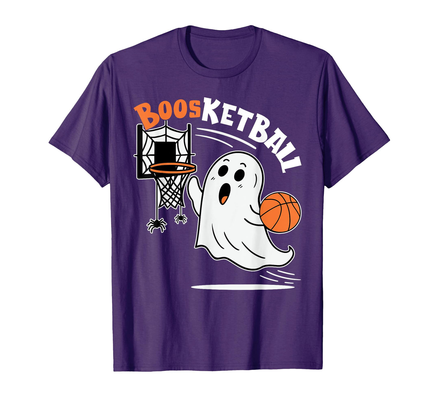 Halloween Ghost Playing Basketball Spooky Ghost Boosketball T-Shirt