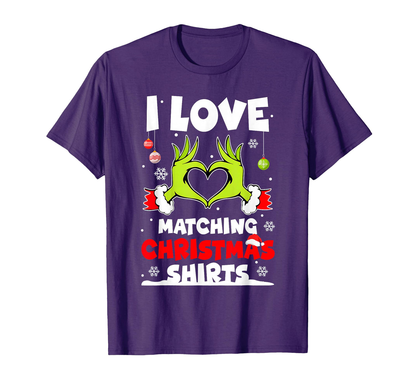 I Love Matching Christmas Shirts But I Don't Xmas Couples T-Shirt