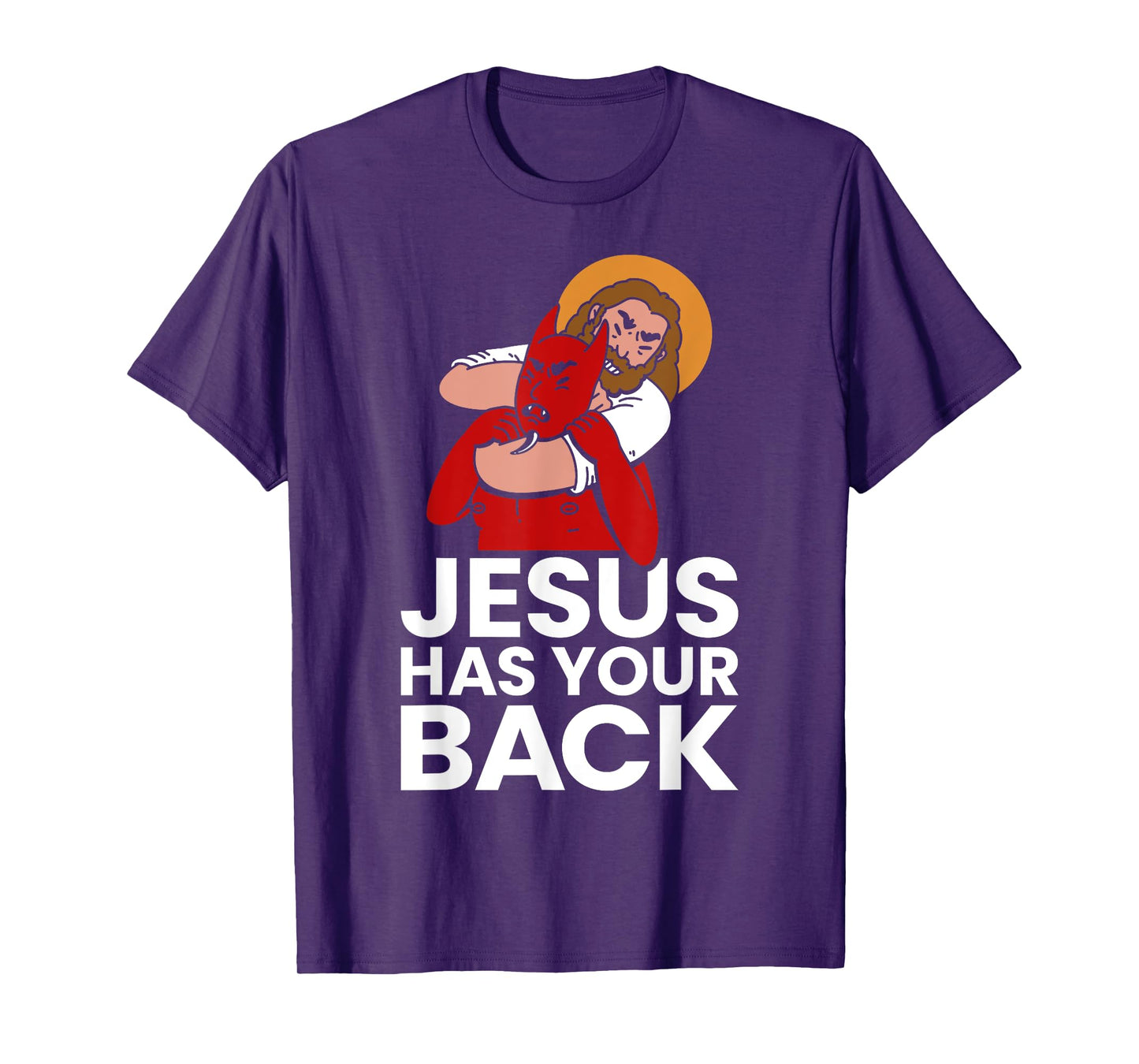 Jesus Has Your Back Christian Jiu-Jitsu Jew Jitsu MMA T-Shirt