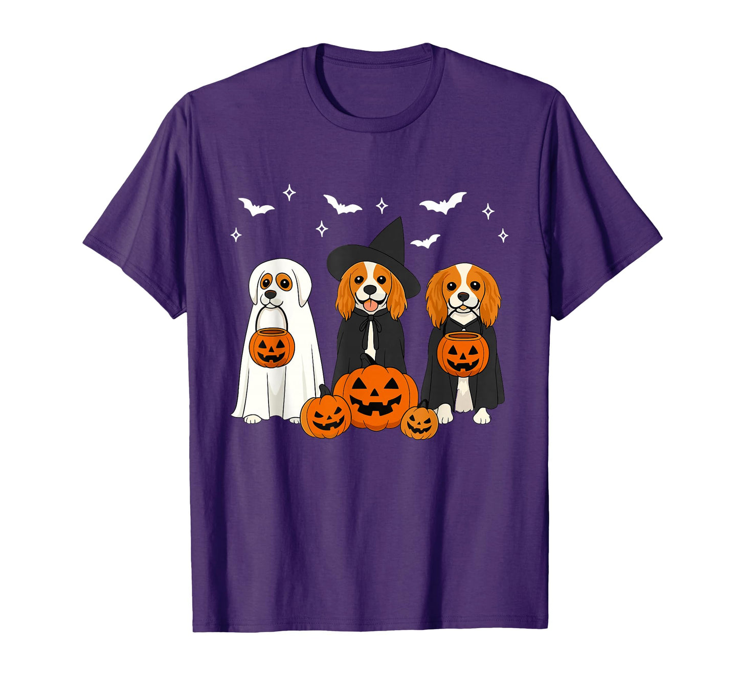 Cavalier King Charles Spaniel Halloween Cavalier Witch Lover T-Shirt