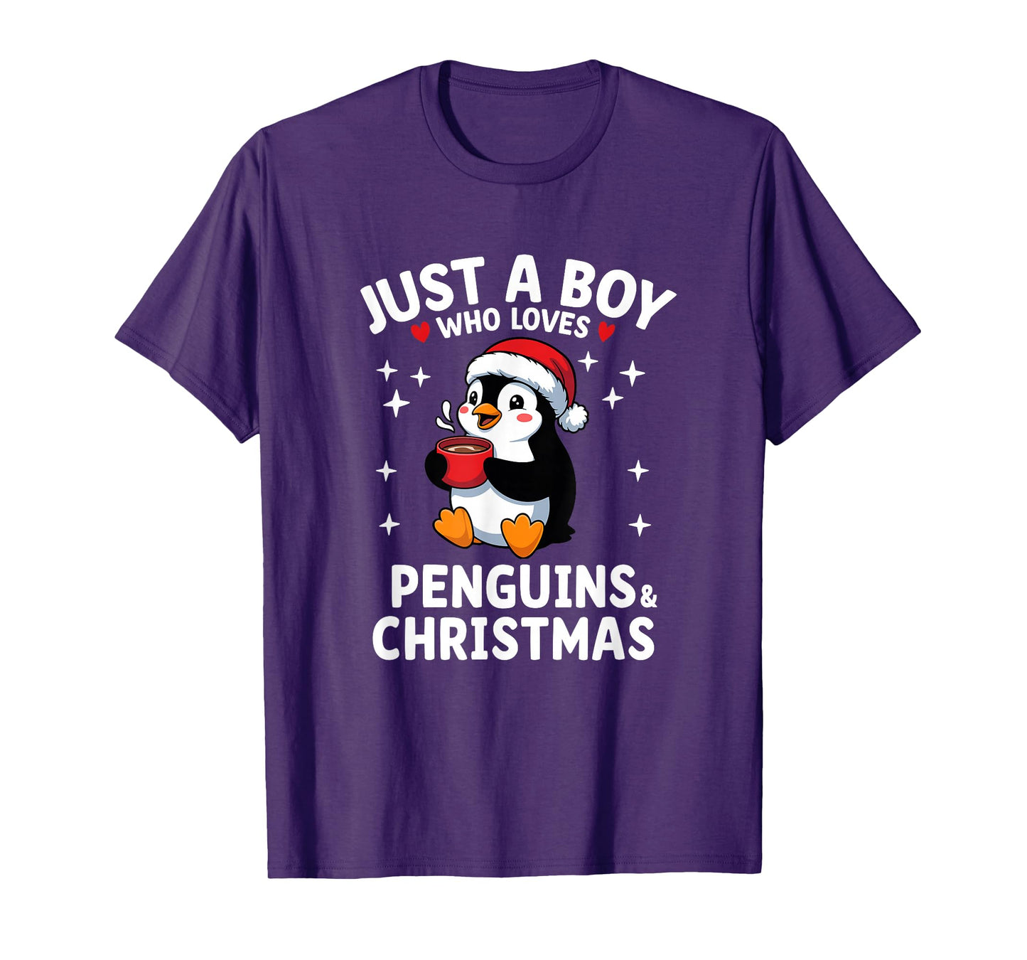 Just A Boy Who Loves Penguins Hot Cocoa T-Shirt